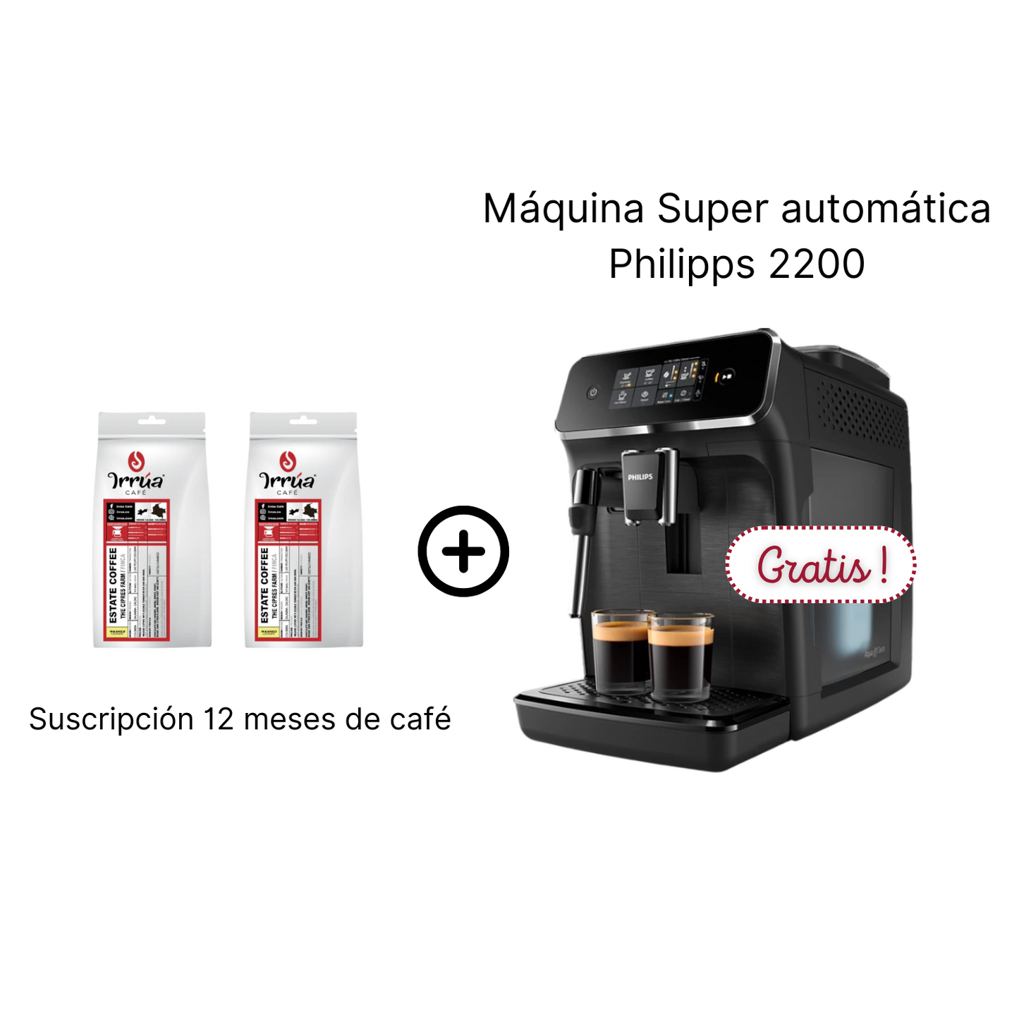 Pack 3 - 1,5kg al mes / 12 Meses + Cafetera Super automática gratis
