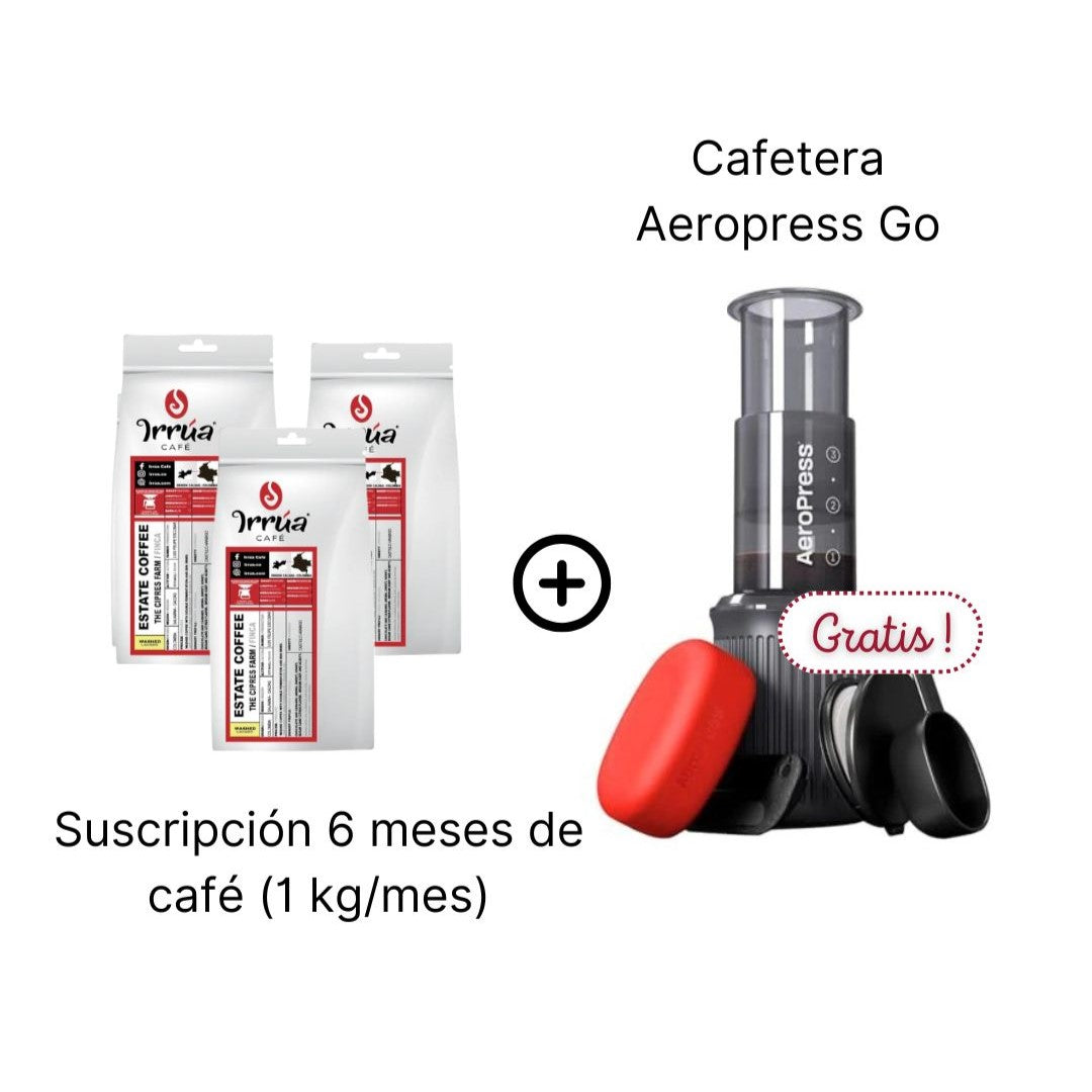 Pack 5 - 6 Meses / 1kg al mes + Aeropress GO gratis